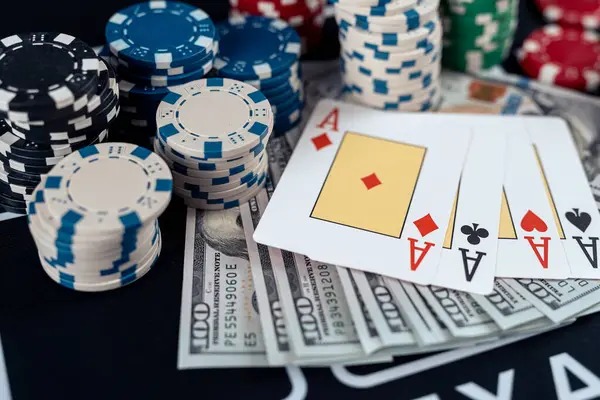 Roulette wheel spinning with betting board layout